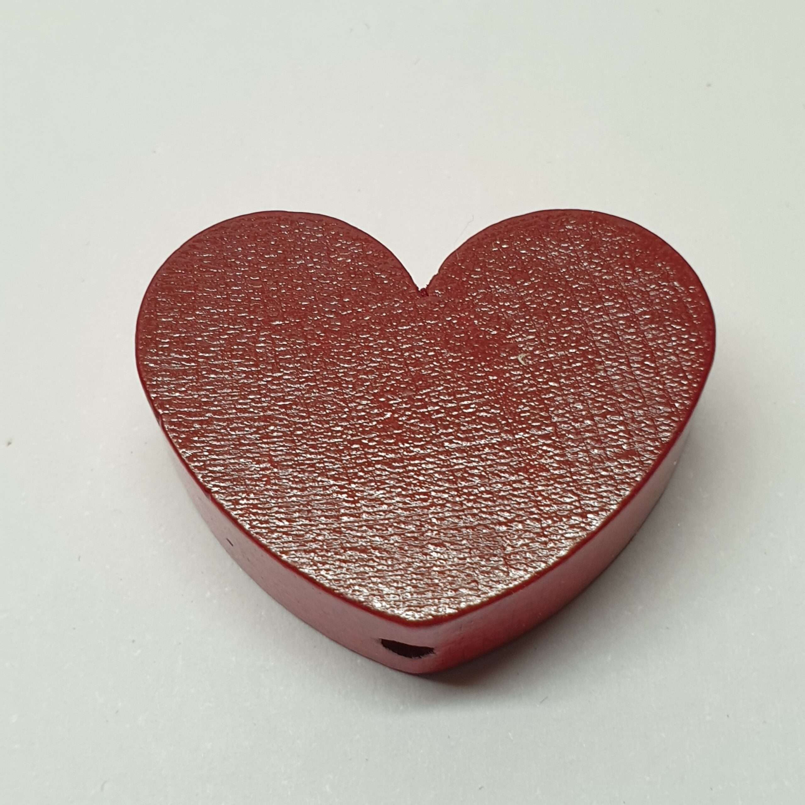 Motivperle Perle Motiv Herz Herz`l Herzchen rot dunkelrot MP216
