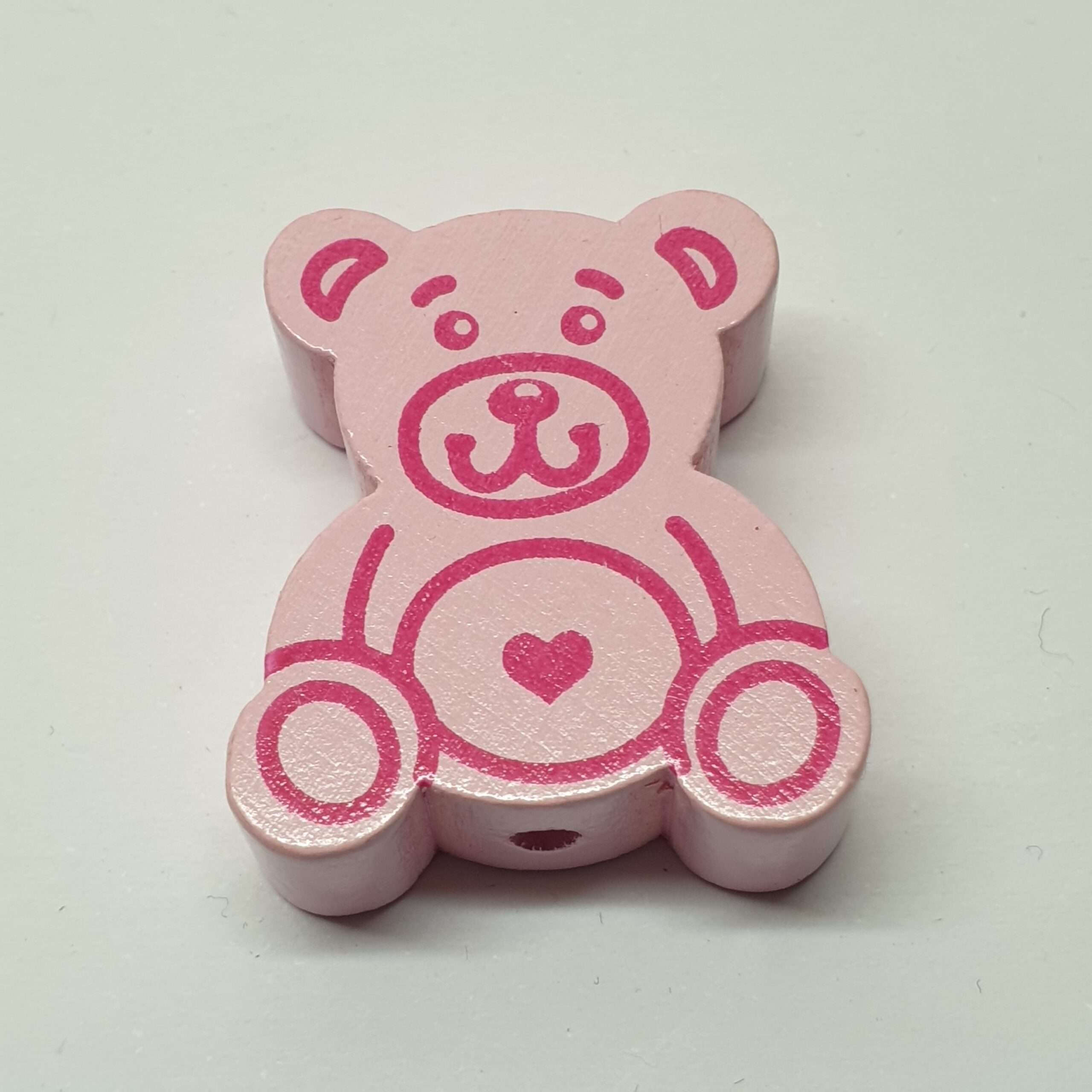 Motivperle Motiv Bär Teddybär Bärchen rosa babyrosa MP166