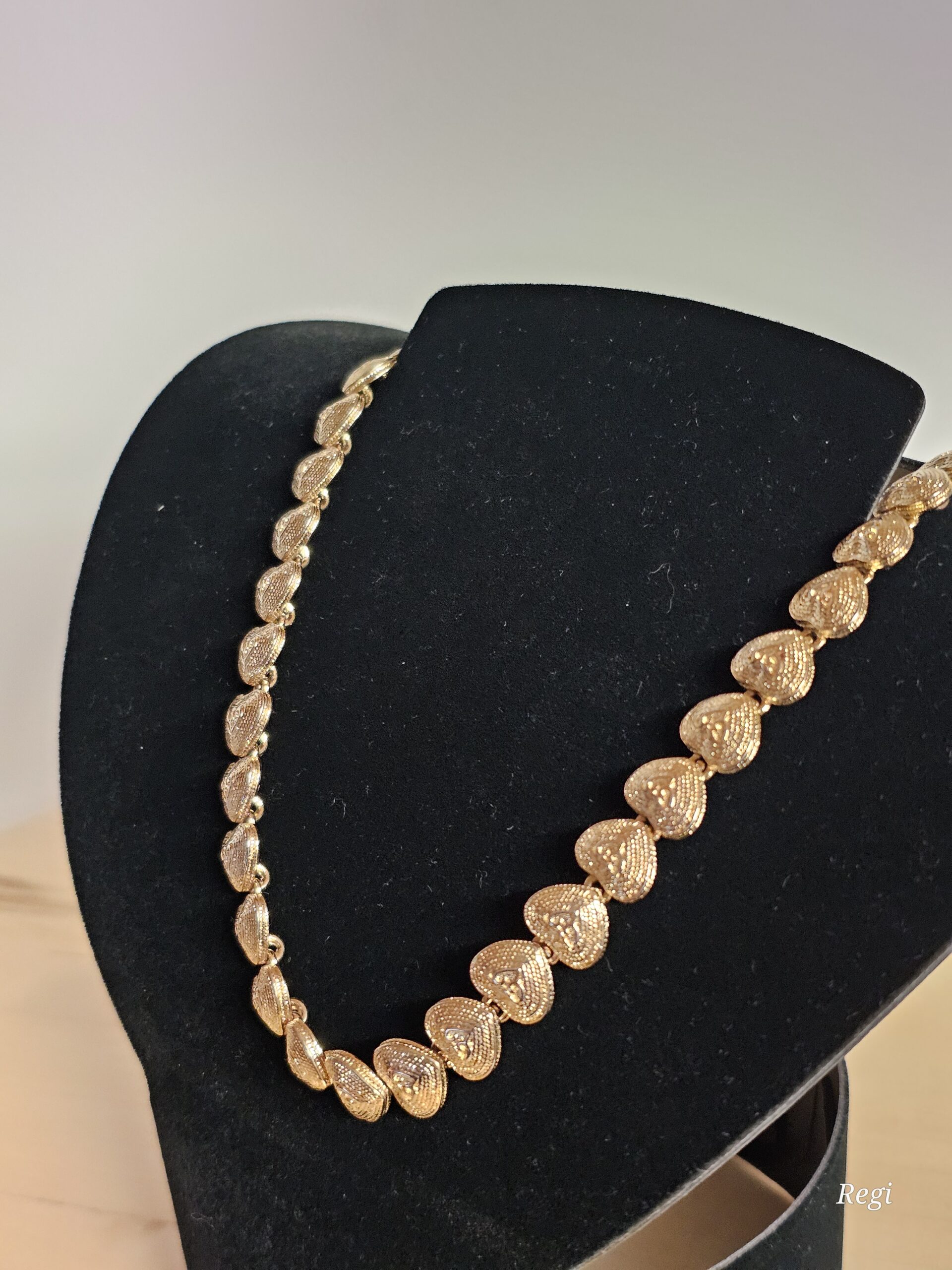 44 cm Nostalgische Halskette Kette Gliederkette vergoldet Shabby Vintage elegant MK101